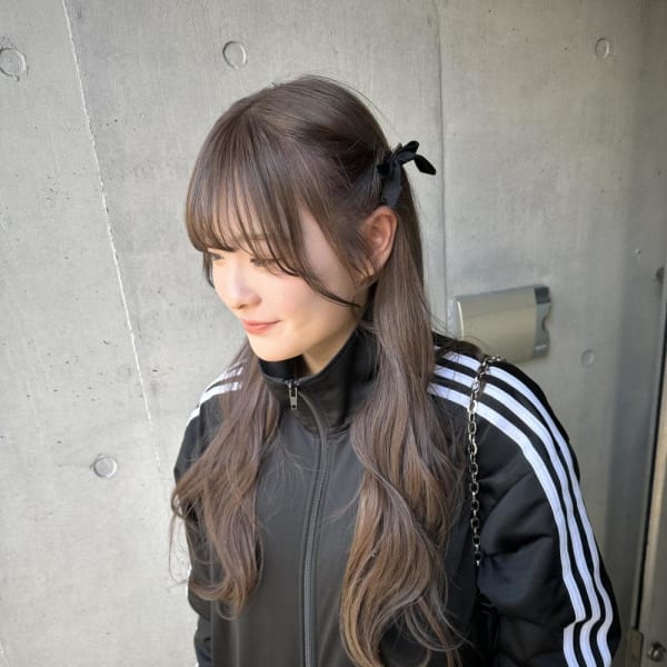 グレーベージュ グレージュ ことりベージュ レイヤーロング