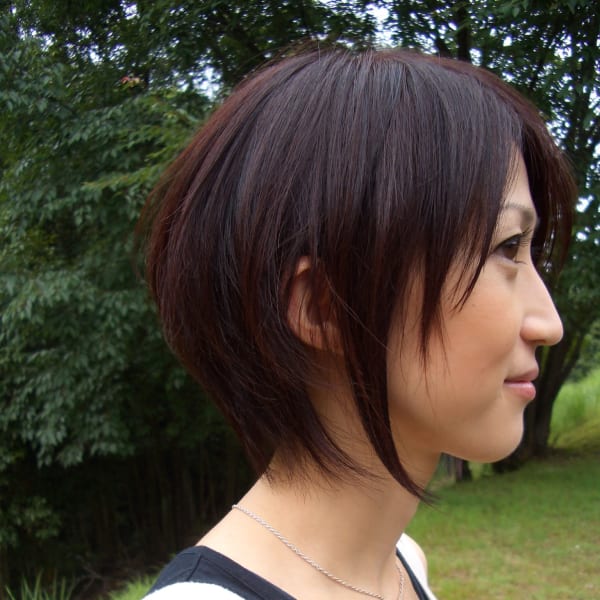 すっきりショートボブ|PORTA CARINA SALON