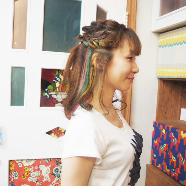 カラフルインナーカラー