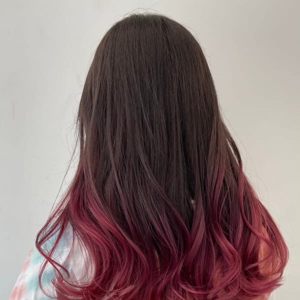 グラデーション　レッド