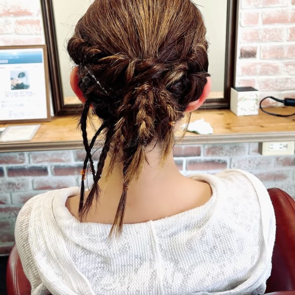 個性的っヘアアレンジ💜