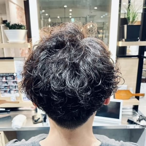 メンズスパイラルパーマ|ATENA AVEDA 広島三越店