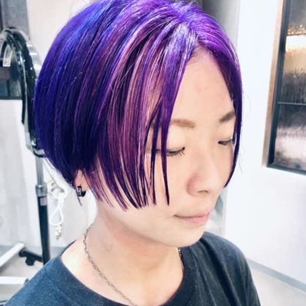 デザインカラーグラデーションボブ