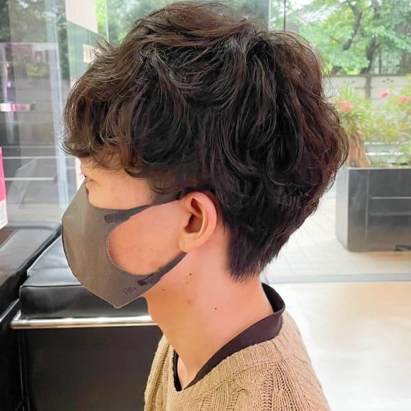 ダークアッシュ/アッシュブラック/カルマパーマ