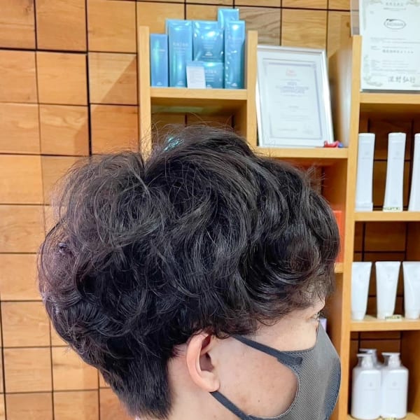 ダークアッシュ/アッシュブラック/カルマパーマ