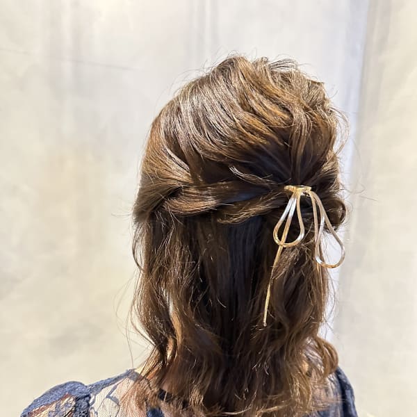 お呼ばれヘア ハーフアップ  AKANE