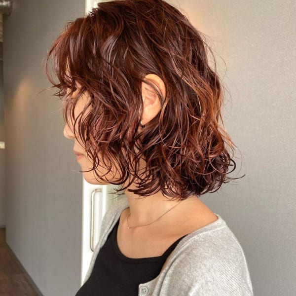 《kitin吉祥寺》レイヤー ボブ パーマ