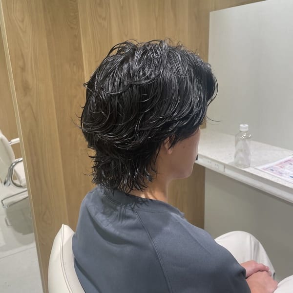 メンズウルフパーマ