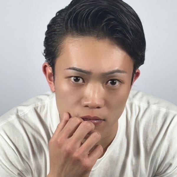 かきあげ風オールバック