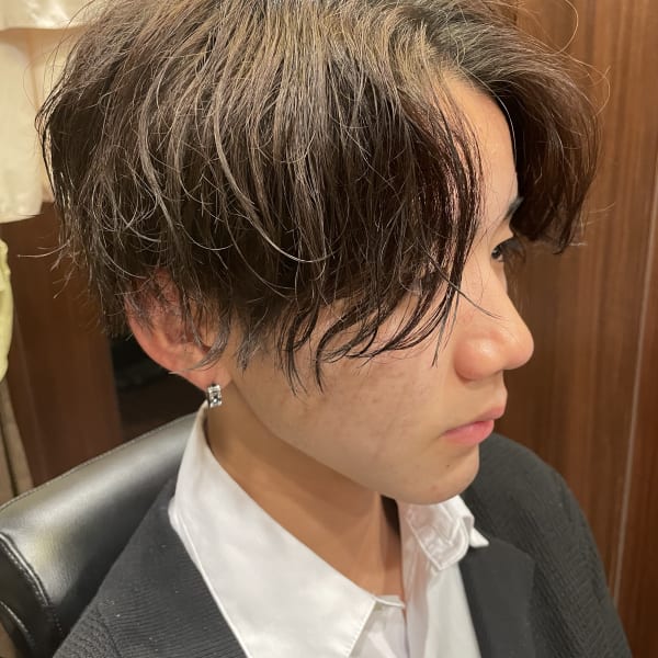 ナチュラルセンターパート|Pu-ro Barber
