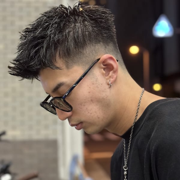 スパイキーショート×フェード