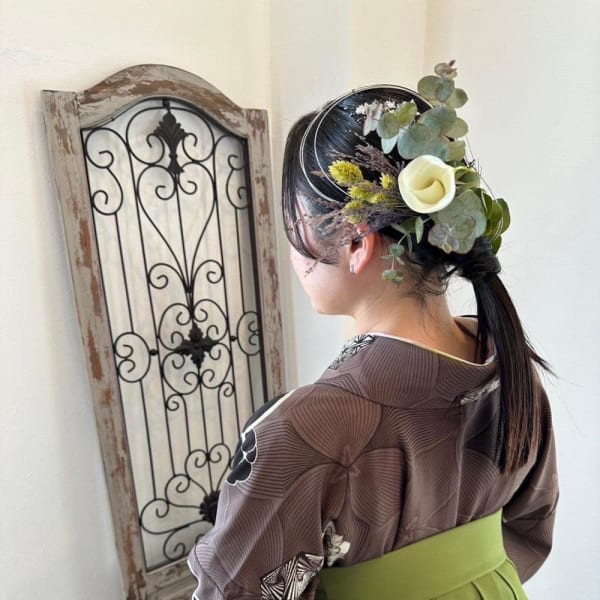 ポニーテールアレンジ|alpina 菅谷店