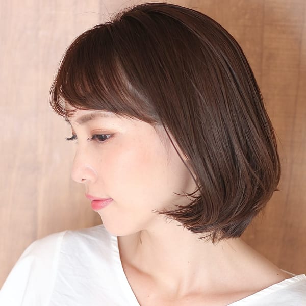 40代50代似合わせ小顔美髪シアーカラーカールショート