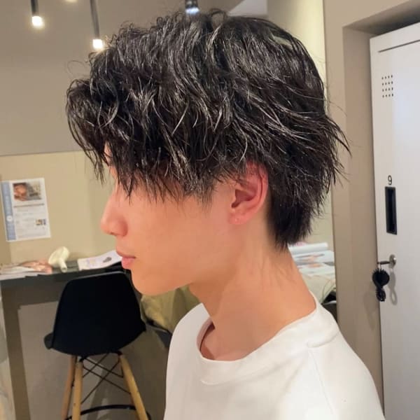 縦落ちツイストスパイラルパーマ