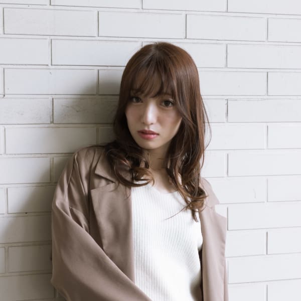 #セミロング#2024#グレージュ|noine