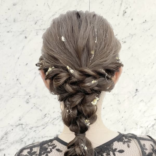 結婚式お呼ばれ ヘアセット mt___213r
