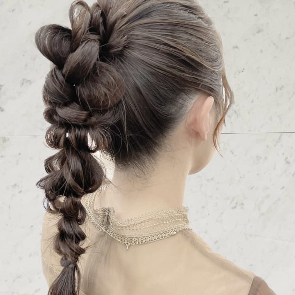 結婚式お呼ばれ ヘアセット mt___213r