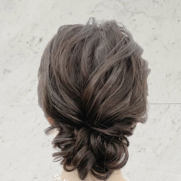 結婚式お呼ばれ ヘアセット mt___213r