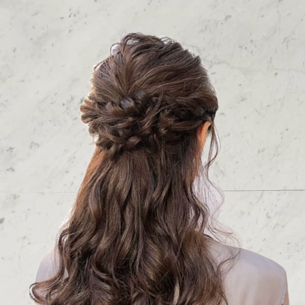 結婚式お呼ばれ ヘアセット mt___213r