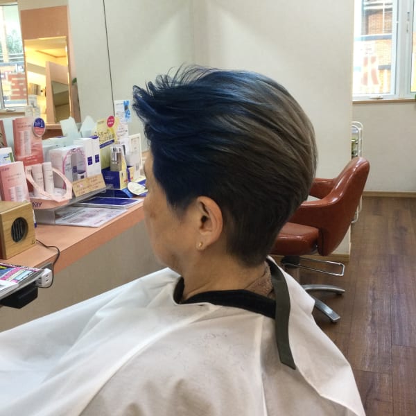 白髪染め ショート 明るめ白髪染め|Parco21