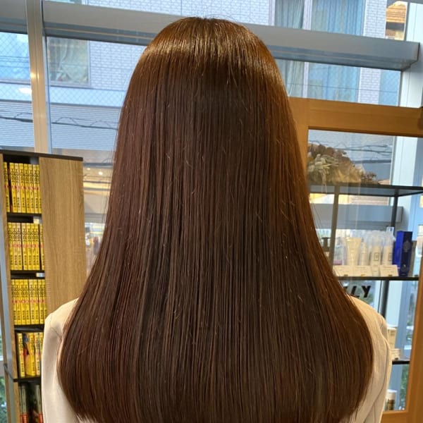 髪質改善/暖色系カラー/ストレート/SAORI
