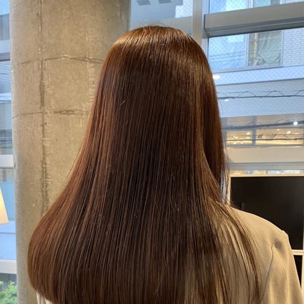髪質改善/暖色系カラー/ストレート/SAORI