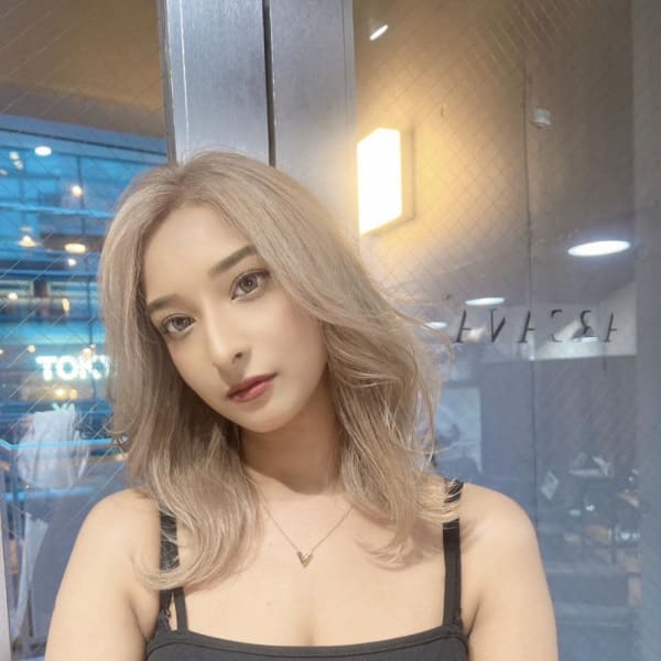 切りっぱなしボブ エアリーロング 美髪 ピンクブラウン