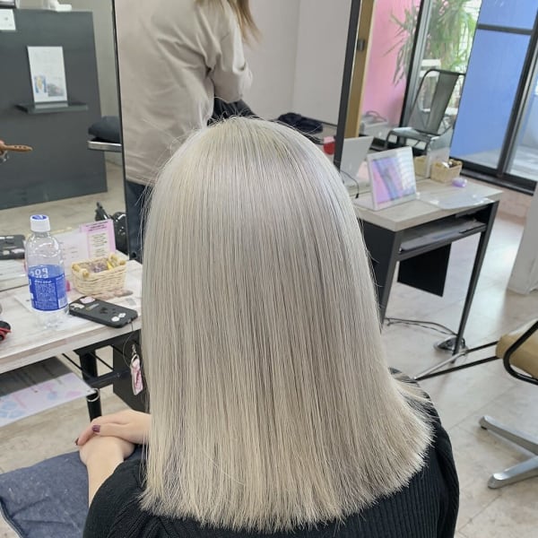 ホワイトベージュハイトーンカラー成増地下鉄成増大山