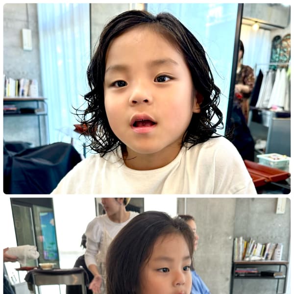 キッズパーマ×キッズカット◎三軒茶屋 RYUKI パーマ