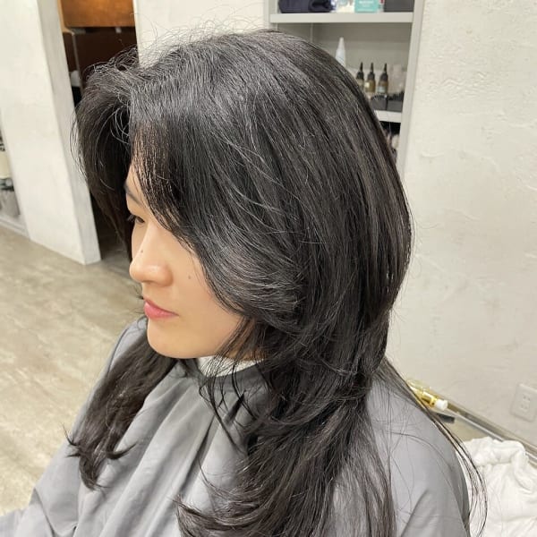 ダークグレー顔周りレイヤー成増地下鉄成増大山