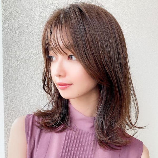 美髪/髪質改善/韓国/切りっぱなしボブ/フェイスレイヤー