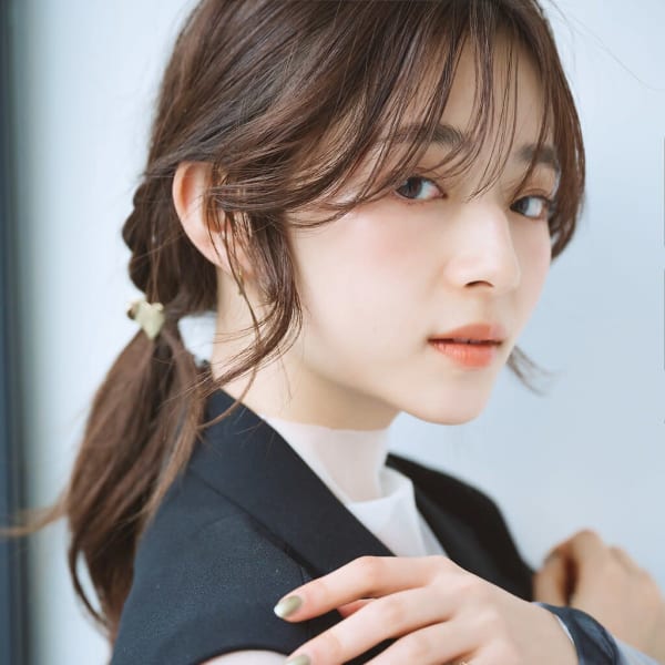 ローポニーテールアレンジおでかけヘア