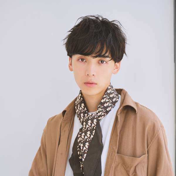 波巻きスパイラル無造作束感マッシュ