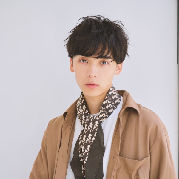 波巻きスパイラル無造作束感マッシュ