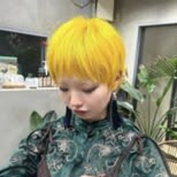 ハイトーンカラー/福岡ハイトーン/派手髪/イエローカラー