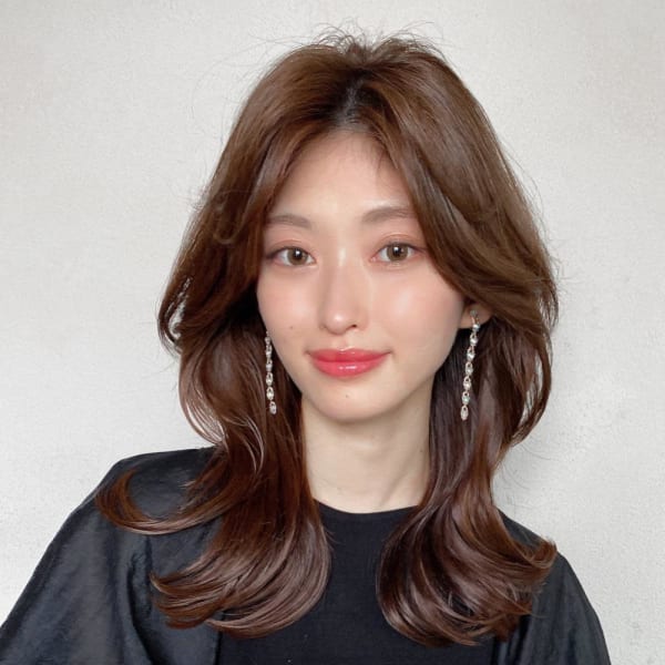 美髪/髪質改善/韓国/切りっぱなしボブ/フェイスレイヤー