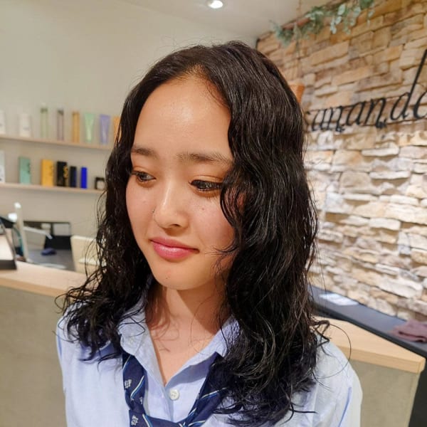 スパイラルパーマ