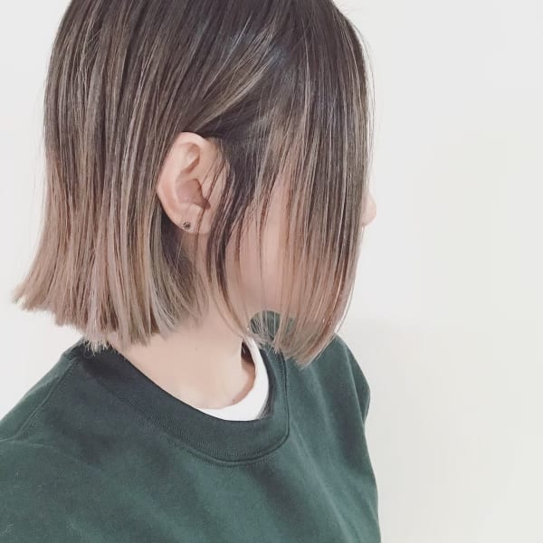 切りっぱなしボブ　外ハネ