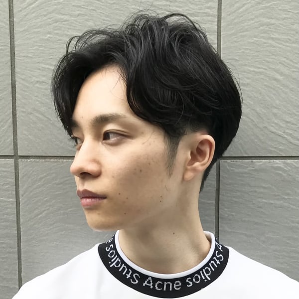 カルマパーマ/ベリーショート/センターパート