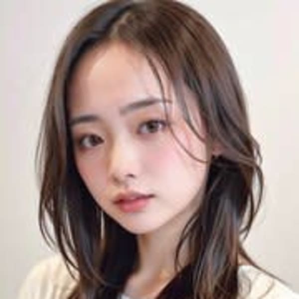 小顔外ハネミディアムアッシュ20代30代40代くびれミディ韓