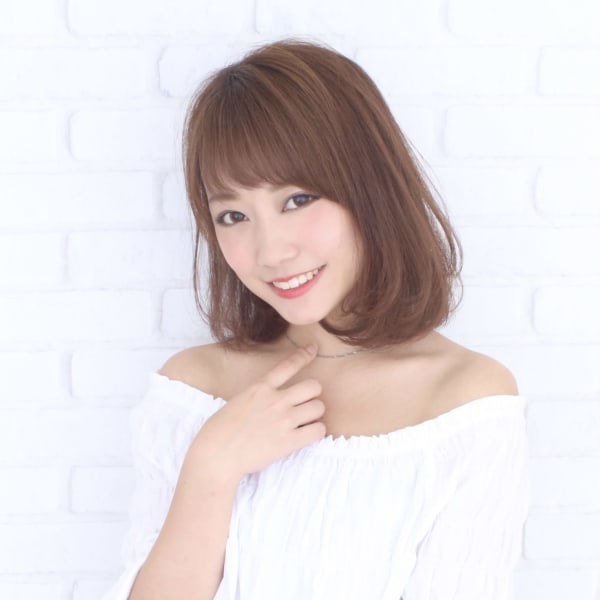 流しバング　美髪のススメ　イルミナカラー