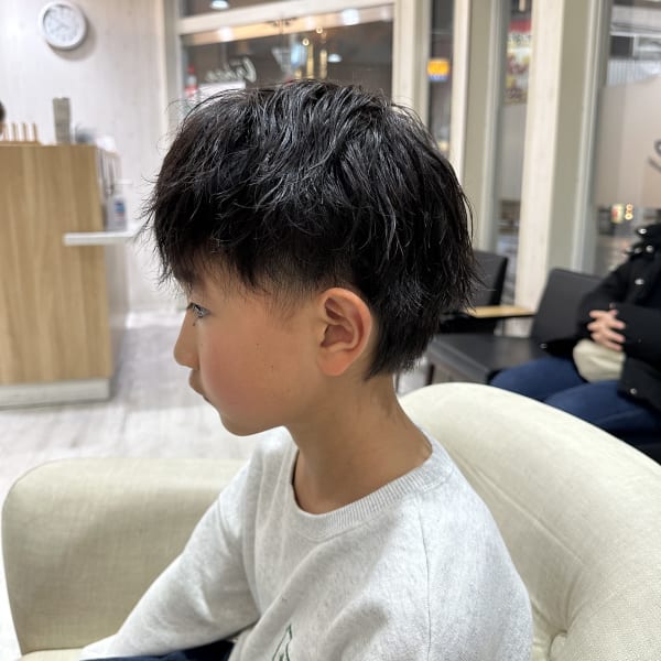 キッズパーマ/キッズカット/ツイストスパイラルパーマ