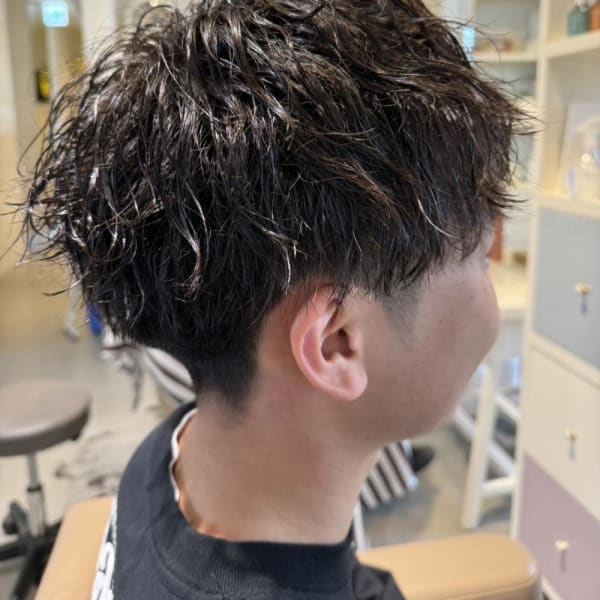 メンズパーマ/ツイストパーマ/20代/30代|La Sente Lycee terrace 甲子園口