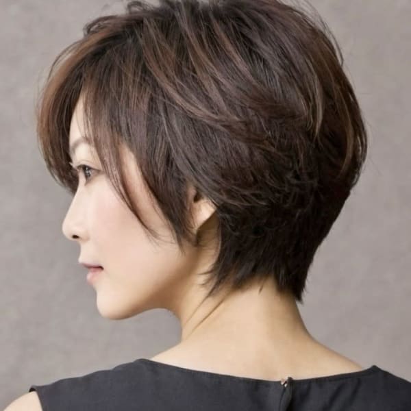 美しいショートボブスタイル