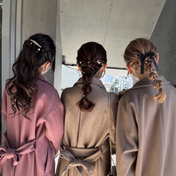 ヘアセット ヘアアレンジ 結婚式ヘア ハーフアップ