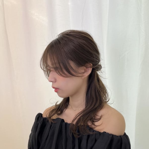 ヘアセット ヘアアレンジ 結婚式ヘア ハーフアップ