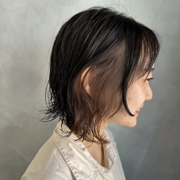 ブリーチなしインナーカラー Akane