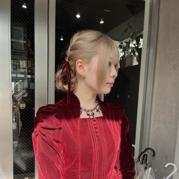 ヘアセット ヘアアレンジ 結婚式ヘア ハーフアップ