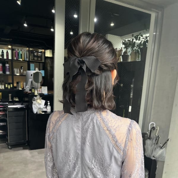 ヘアセット ヘアアレンジ 結婚式ヘア ハーフアップ