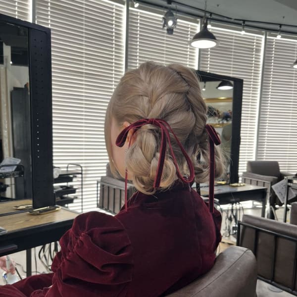 ヘアセット ヘアアレンジ 結婚式ヘア ハーフアップ